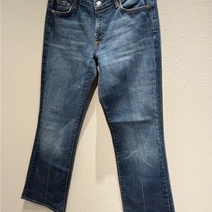 7 For All Mankind Blue Straight Leg Jeans